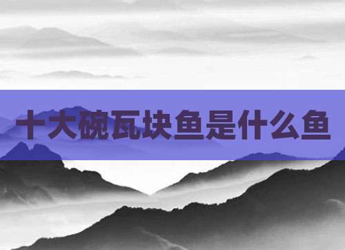 十大碗瓦块鱼是什么鱼