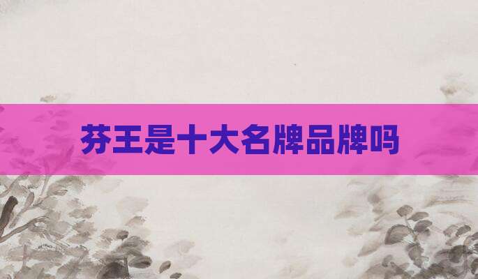 芬王是十大名牌品牌吗