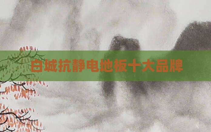 白城抗静电地板十大品牌