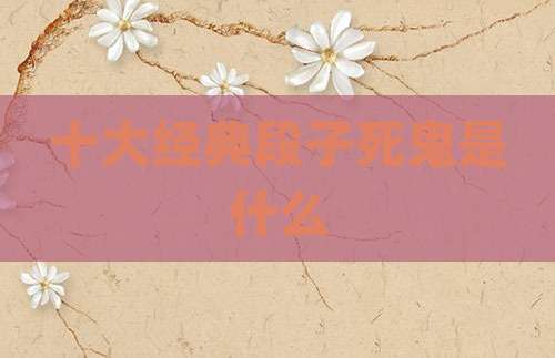 十大经典段子死鬼是什么