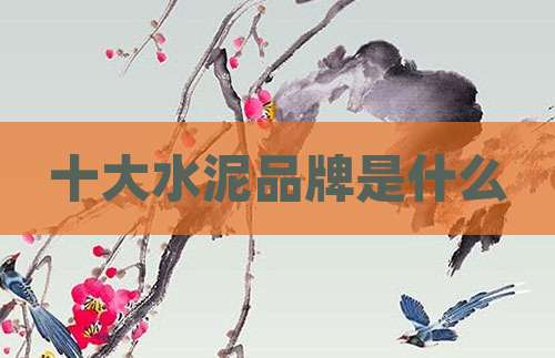 十大水泥品牌是什么