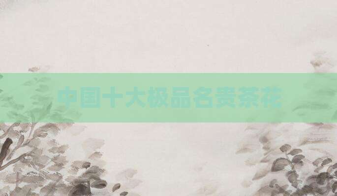 中国十大极品名贵茶花