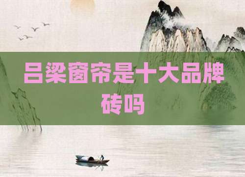吕梁窗帘是十大品牌砖吗