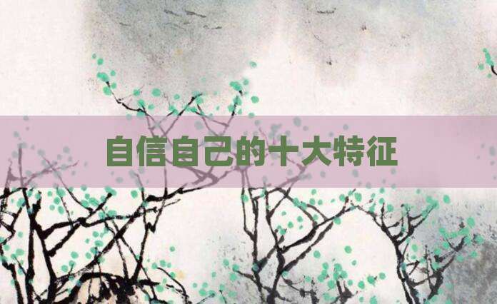 自信自己的十大特征