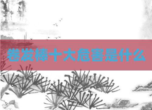 卷发棒十大危害是什么