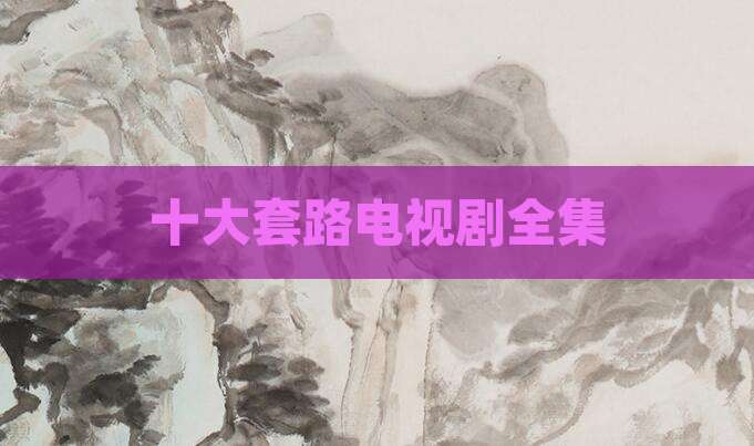 十大套路电视剧全集