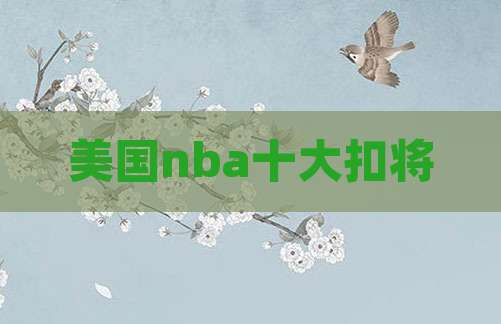 美国nba十大扣将
