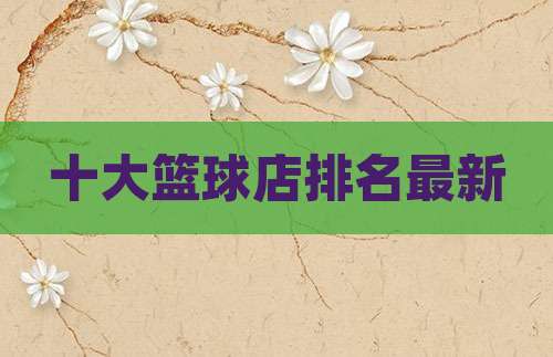 十大篮球店排名最新