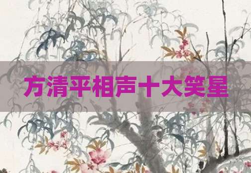 方清平相声十大笑星