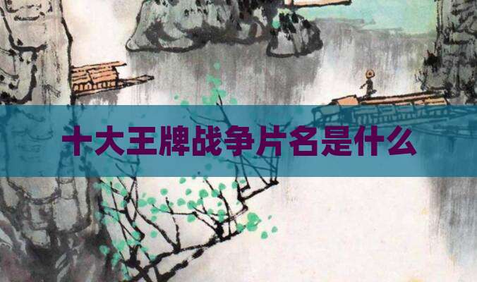 十大王牌战争片名是什么
