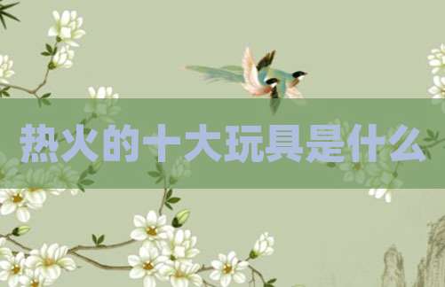 热火的十大玩具是什么