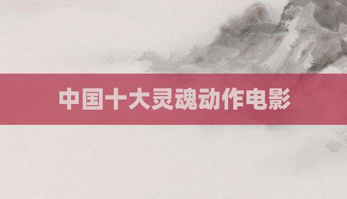 中国十大灵魂动作电影