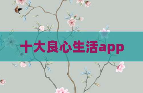 十大良心生活app