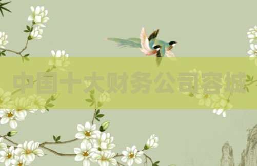 中国十大财务公司容城