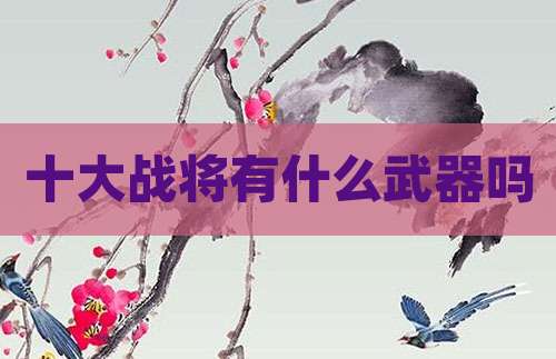 十大战将有什么武器吗