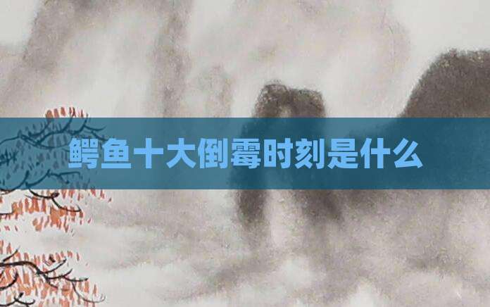 鳄鱼十大倒霉时刻是什么